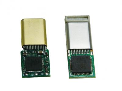 USB Type-C + Audio IC Paddle Card Plug